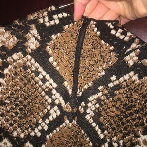 Zara snake print dress